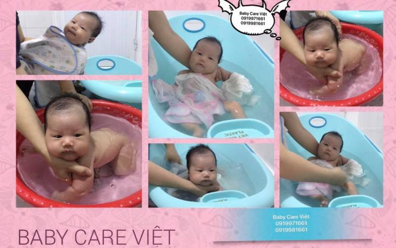 Tắm bé của Baby Care Việt