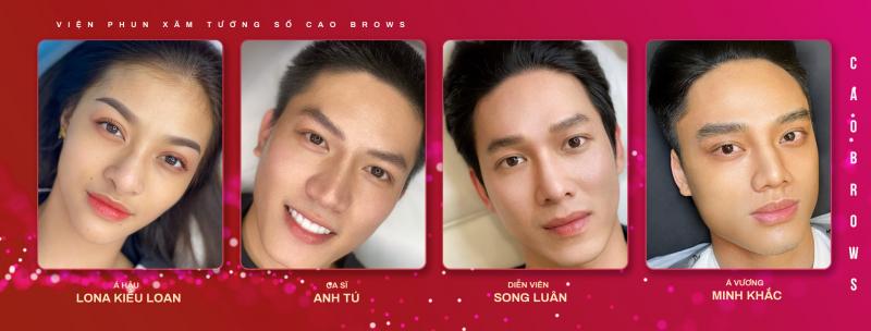 Bậc Thầy Phun Xăm Tướng Số PHƯƠNG CAO - Cao Brows Academy được nhiều nghệ sĩ nổi tiếng tin tưởng