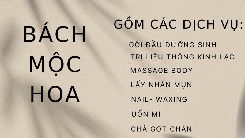 Bách Mộc Hoa Spa