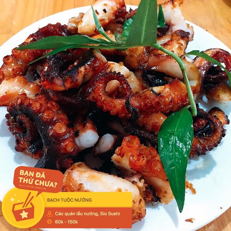 Top 7 món ăn từ bạch tuộc ngon nhất tại Hà Nội
