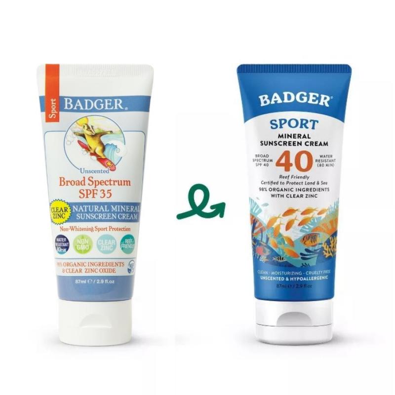 Badger Baby Sunscreen Cream SPF 30+ là kem chống nắng dành cho trẻ em