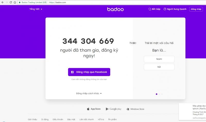 Trang hẹn hò Badoo.com nổi tiếng thế giới của Pháp