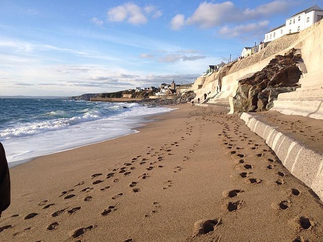 The beach suddenly expanded overnight