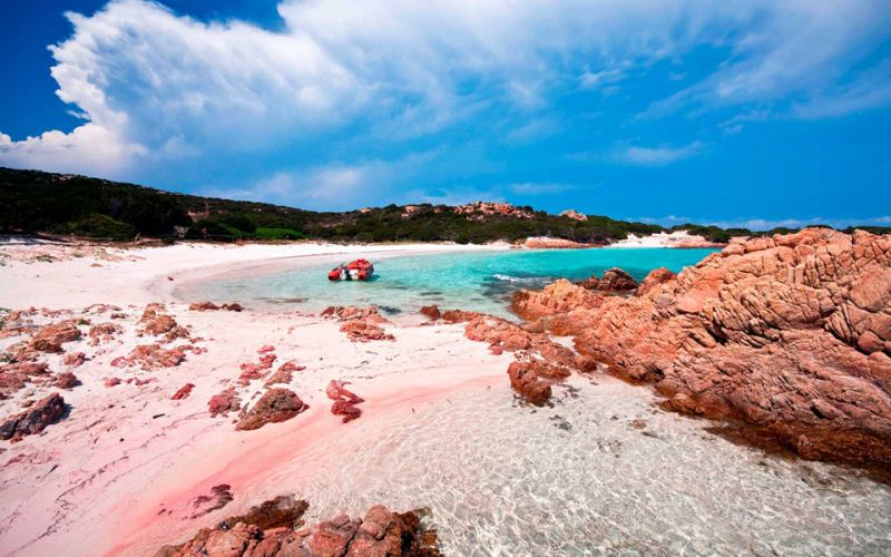 Bãi biển Spiaggia Rosa - Budelli, Sardinia, Italy