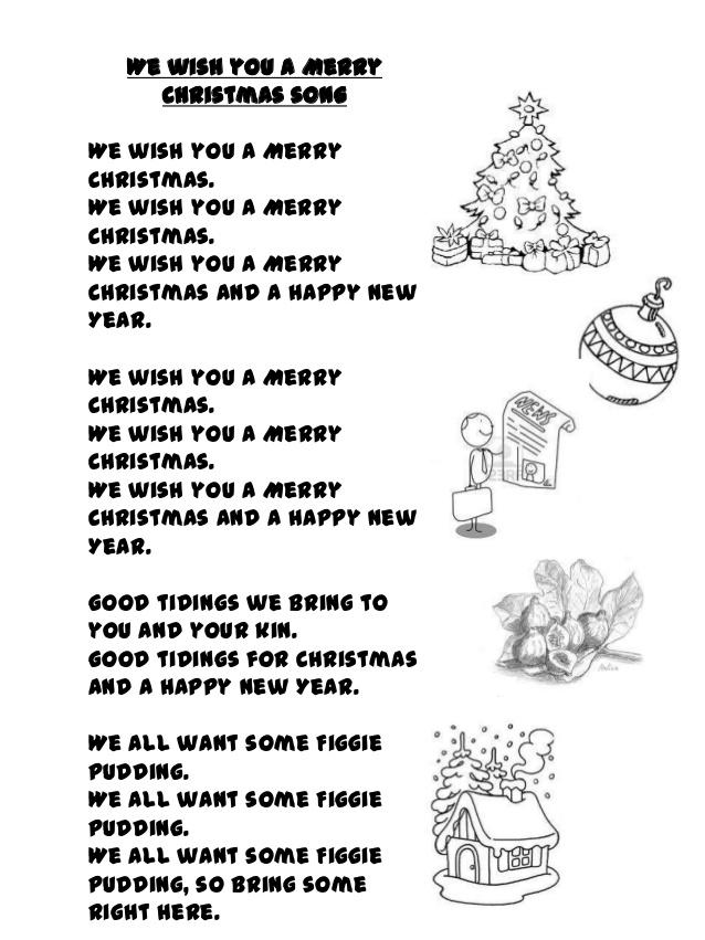 Lời bài hát We wish you a Merry Christmas