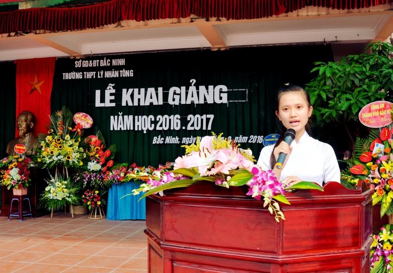 Bài phát biểu khai giảng năm học mới của học sinh số 1