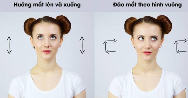 Bài tập đảo mắt và xoa bóp gáy