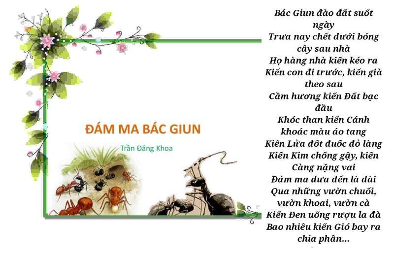 Bài thơ: Đám ma bác giun