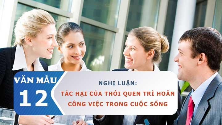 Bài văn nghị luận về tác hại của thói quen trì hoãn số 1