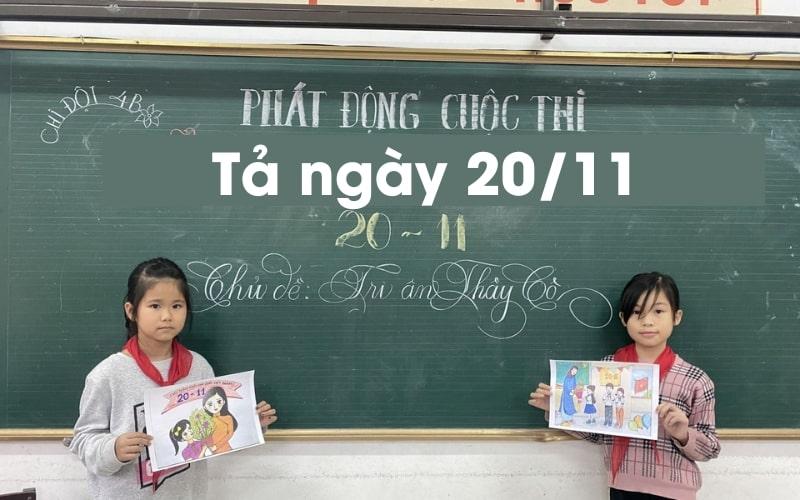 bài văn tả ngày 20/11 - mẫu 1