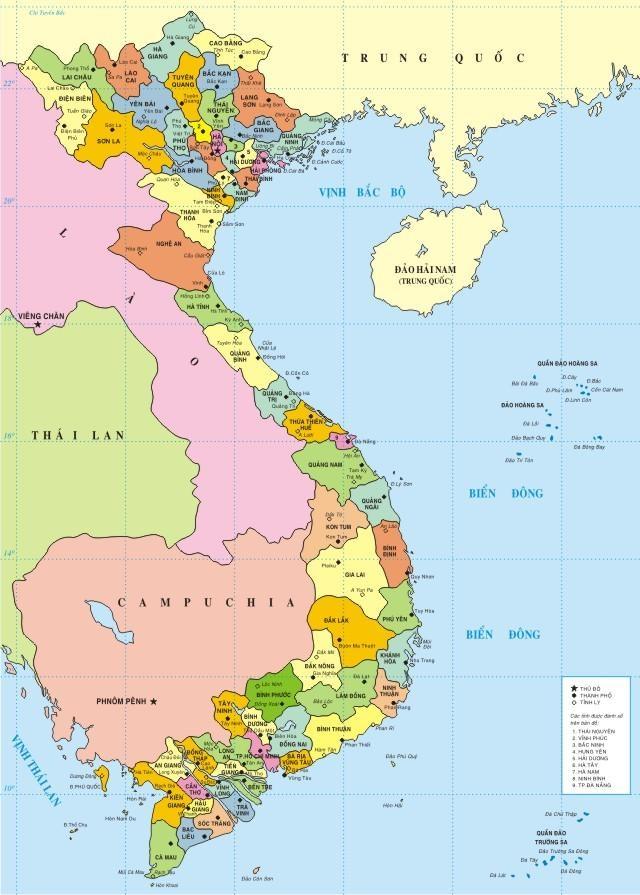 Tô màu bản đồ Việt Nam Diagram  Quizlet