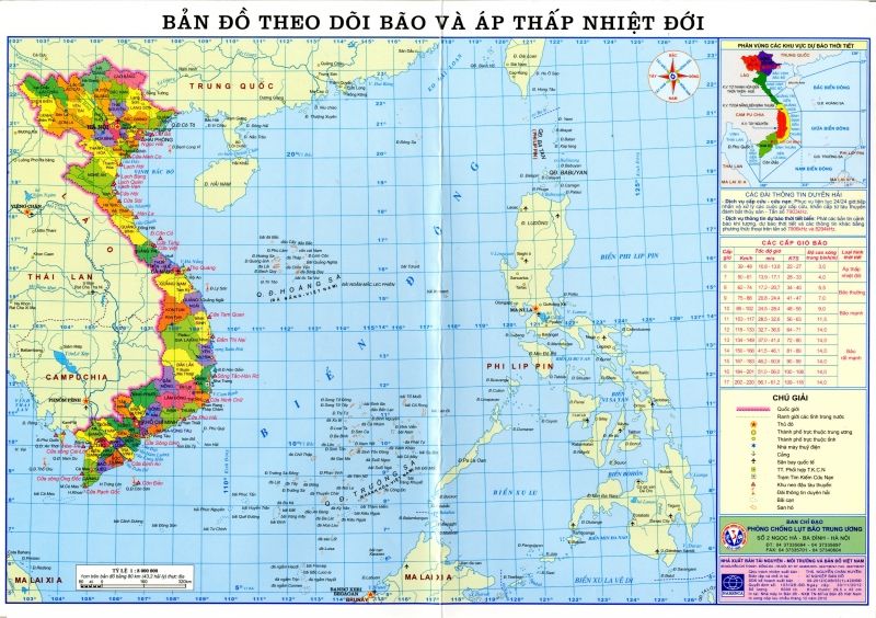 Bản đồ theo dõi bão và áp thấp nhiệt đới