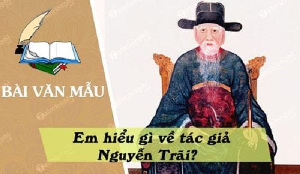Bài văn thuyết minh về tác giả Nguyễn Trãi số 1