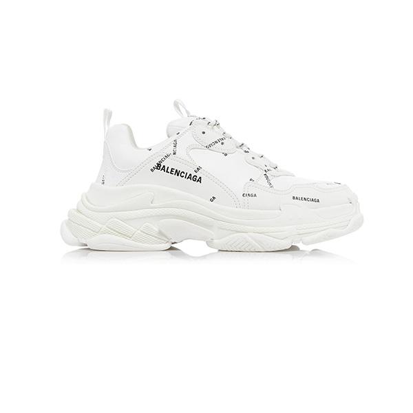 Balenciaga Triple S Allover Logo White