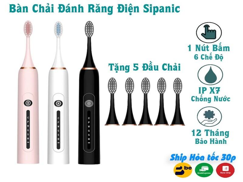 Bàn chải đánh răng điện Sipanic X7