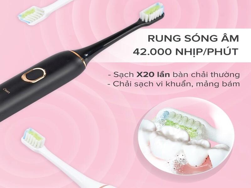 Bàn chải điện sóng siêu âm Maxcare Hera Whitening SE nhật bản