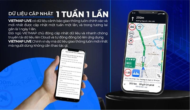 Bản đồ dẫn đường trực tuyến VIETMAP LIVE