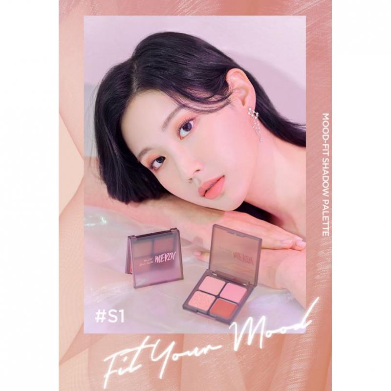 Bảng phấn mắt 4 ô Merzy Mood Fit Shadow Palette