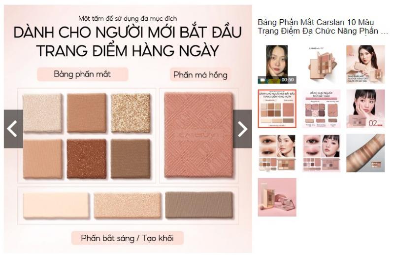 Bảng Phấn Mắt Carslan