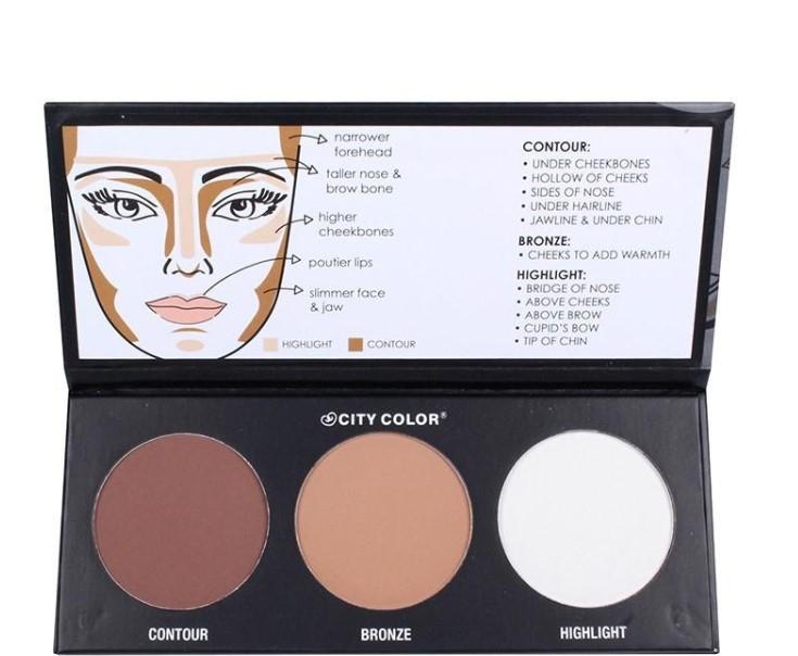 Bảng phấn tạo khối City Color Collection Contour Palette