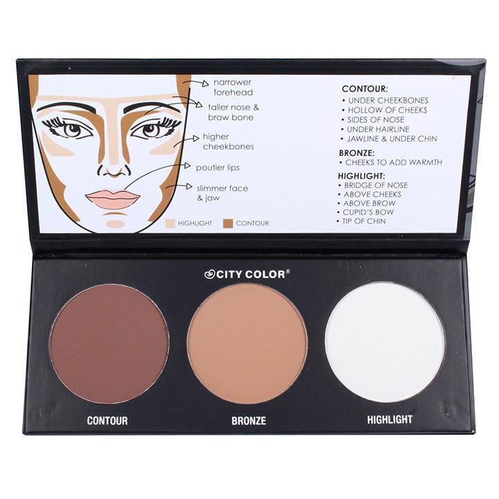 Bảng phấn tạo khối và Highlight City Color Contour Effects