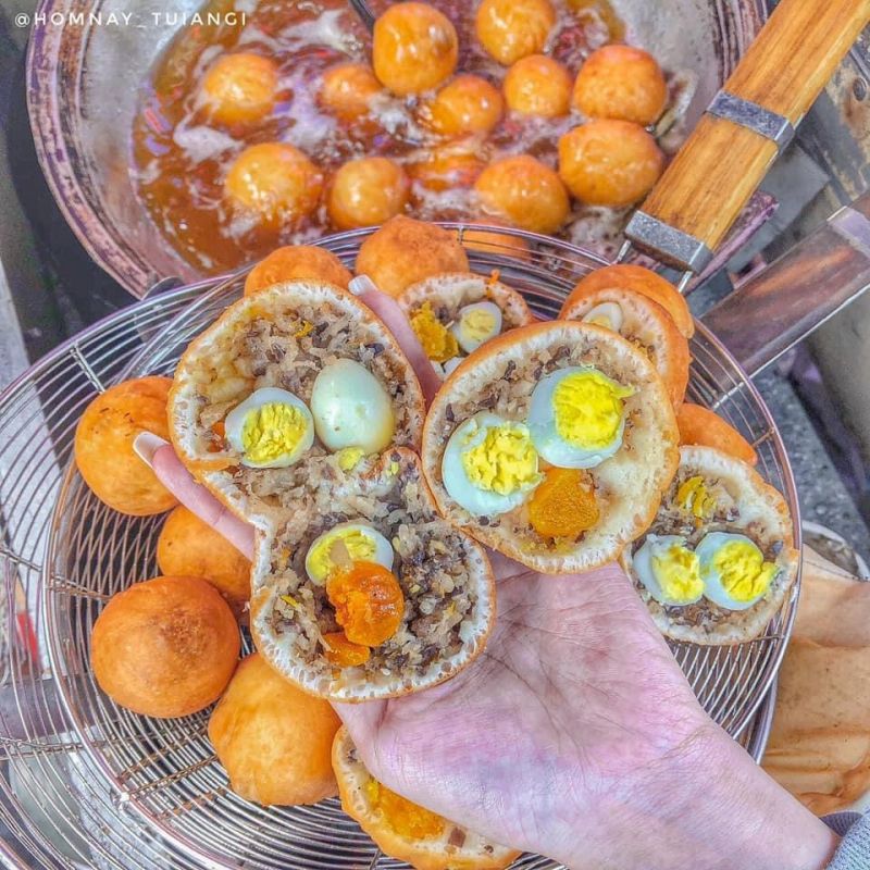 Bánh bao chiên - Bánh Tiêu Tân Định