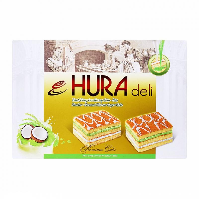 Bánh bông lan hương cốm dừa Hura Deli