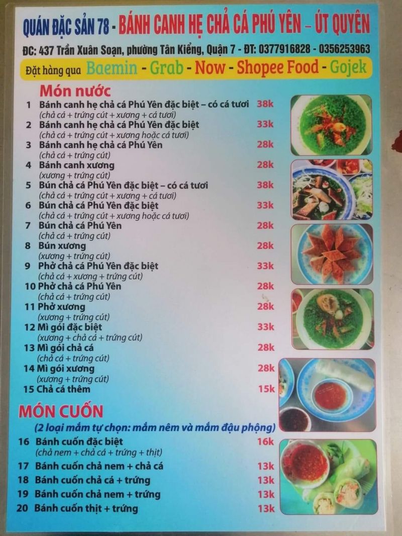 Bánh Canh Hẹ Chả Cá Phú Yên - Út Quyên