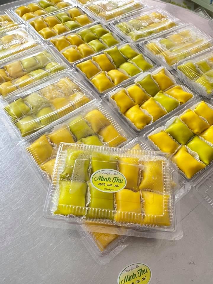 Bánh crepe nhân sầu riêng kem Minh Thư