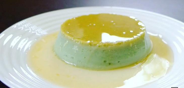 Bánh flan hoa đậu biếc