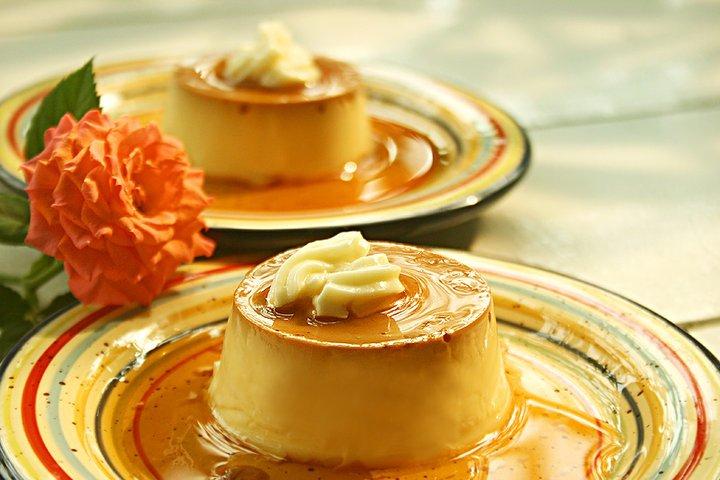 Bánh flan sầu riêng