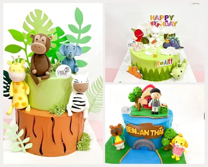 Bánh fondant sinh nhật bé trai đẹp - độc - lạ