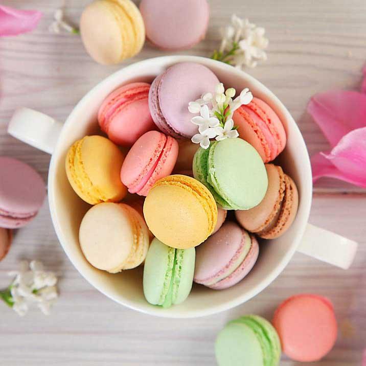 Bánh macaron bằng bột mì