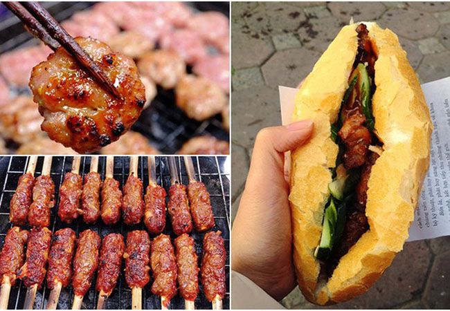 Thịt nướng và bánh mì thịt nướng tỉnh Tuyên Quang
