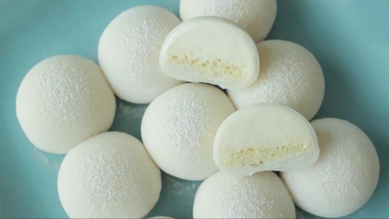 Bánh mochi nhân kem vani