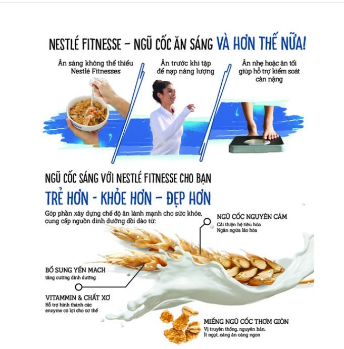 Bánh ngũ cốc ăn sáng Nestlé Fitnesse Original