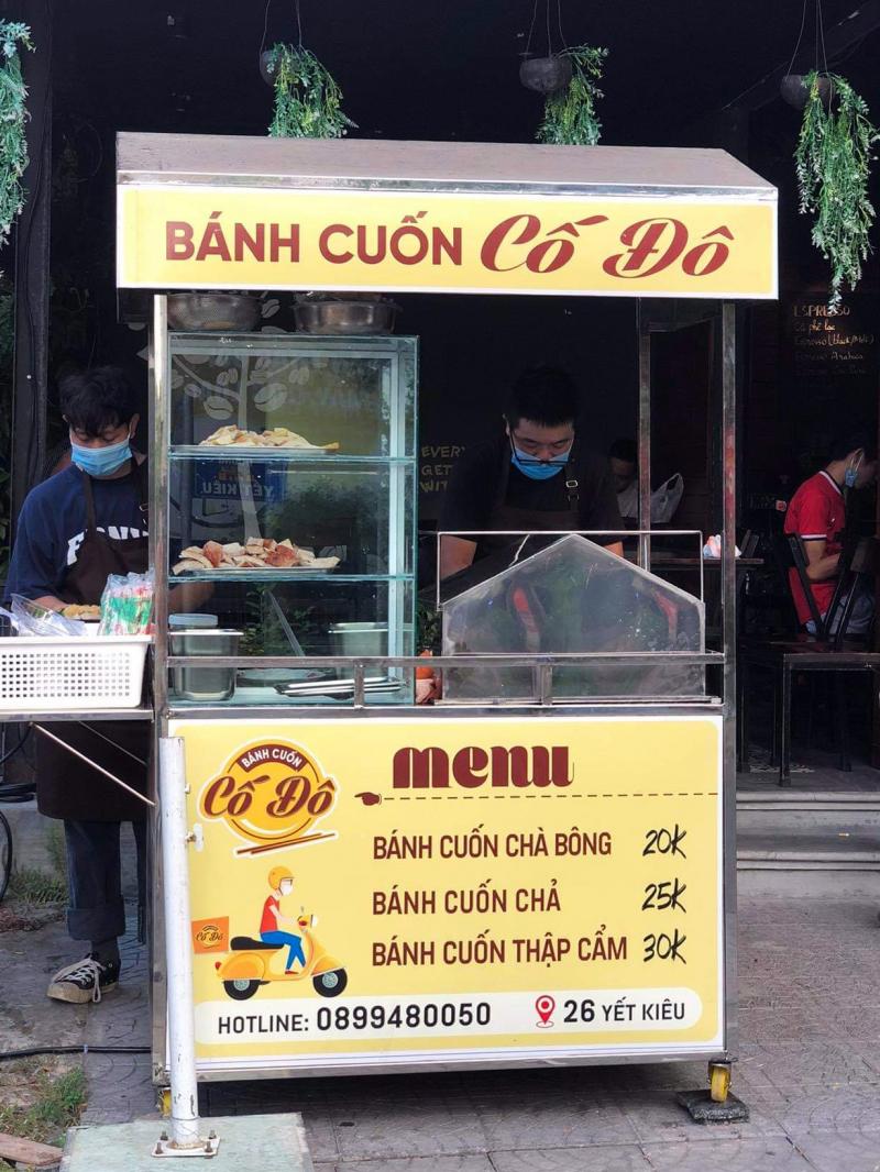 Không gian quán bánh ướt nóng Cố Đô