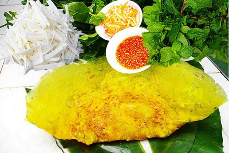 ﻿﻿Bánh xèo chảo lá chuối