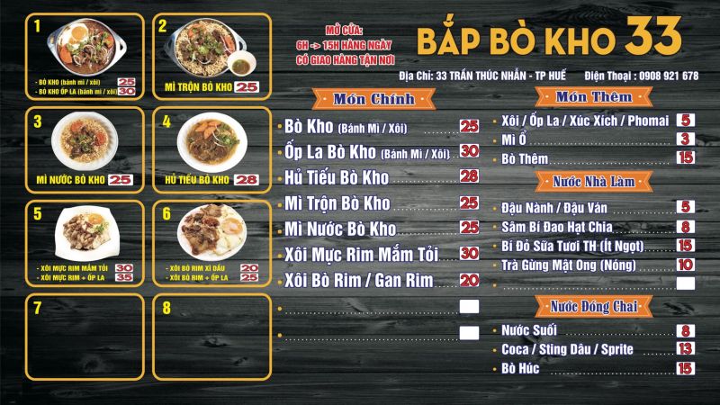 Bắp Bò Kho 33