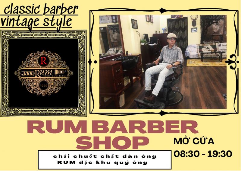 Barber Shop Rum - Cửa hiệu tóc nam