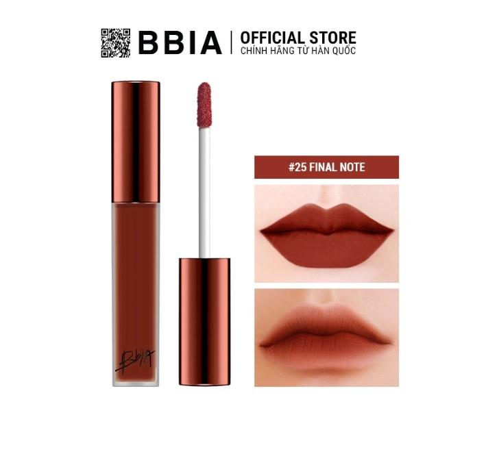 Bbia Last Velvet Lip Tint Version 5 - 25 Final Note (Màu đỏ nâu đất)