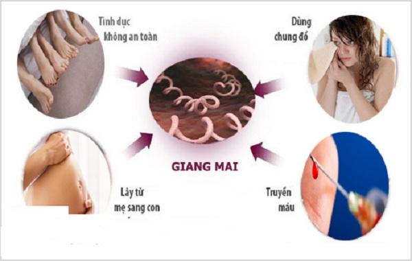 Bệnh giang mai lây qua đường nào