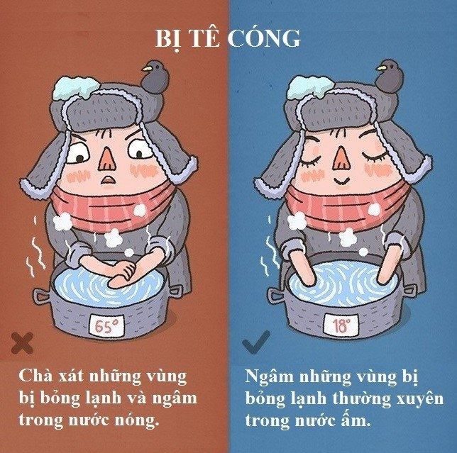 Xử lí khi bị tê cóng