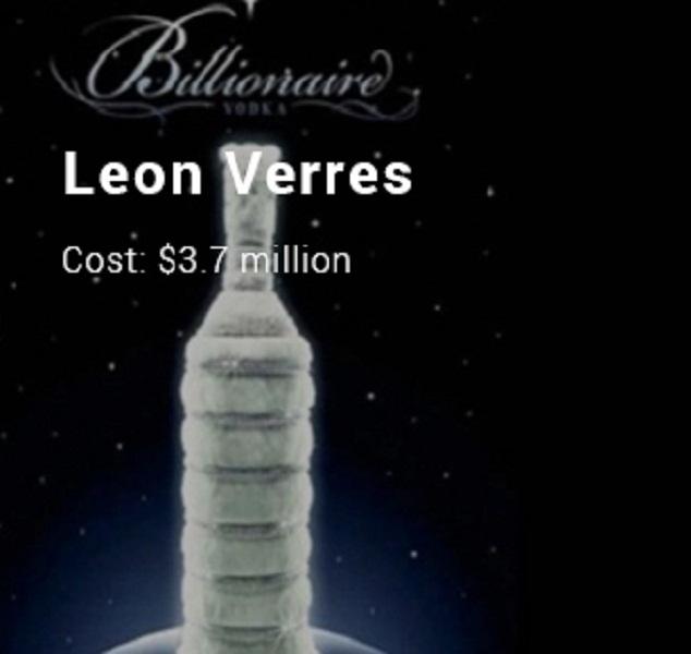 Phiên bản Billionaire Vodka này có giá 3,7 triệu USD.