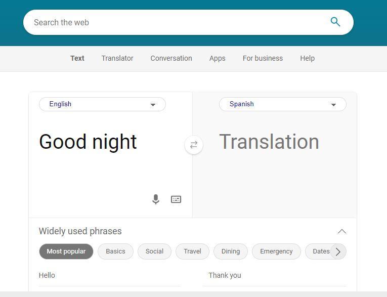 Bing Microsoft Translator