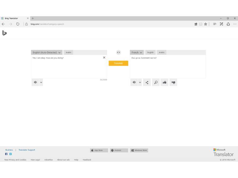 Bing Microsoft Translator