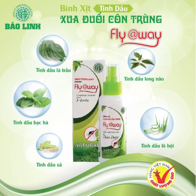 Bình xịt đuổi muỗi Flyaway Bảo Linh