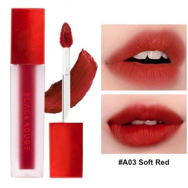Black Rouge Air Fit Velvet Tint Ver 1 (A03 - Soft Red: Đỏ cam)