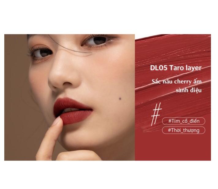 Black Rouge Double Layer Over Velvet # DL05–Đỏ nâu cherry