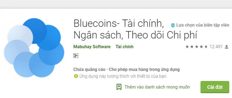 Bluecoins- Tài chính, Ngân sách, Theo dõi Chi phí